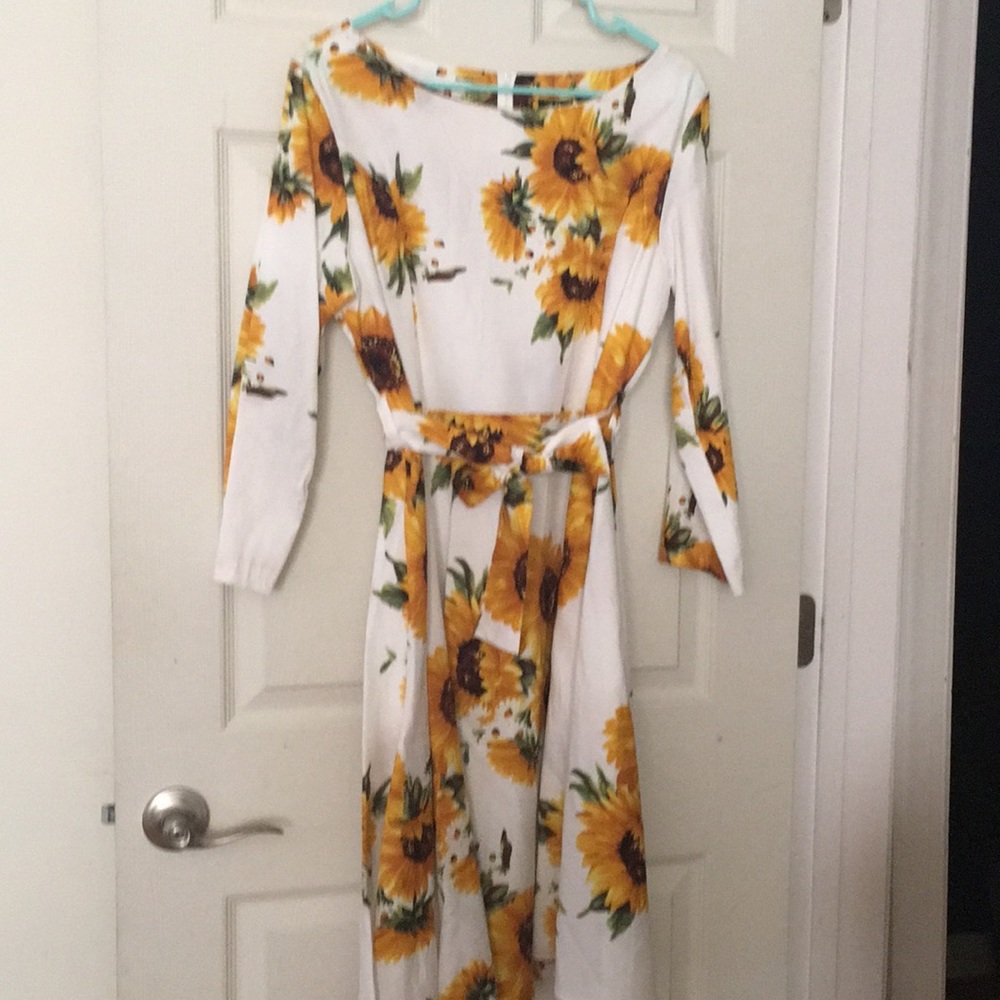 Summer stretch cotton dress